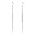 wholesale S925 Sterling Silver Korean-style Fresh and Elegant Minimalist Design Fringe Chain Long Versatile Earrings-0-5