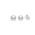 wholesale S925 Sterling Silver Cloud-Pull Earrings with Simple Design Near-Round 3-6mm Freshwater Pearls, Korean Style Manufacturer-0-9