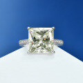 wholesale 925 Silver Shipei Jewelry 8 Carat Luxury Princess Cut 12*12 Synthetic High Carbon Diamond Ring for Women, Drop Shipping-0-9