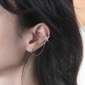 wholesale S925 Sterling Silver Geometric Asymmetric Butterfly Ear Cuff Earrings for Women, Small Batch Wholesale of Unique Trendy Autumn Winter New Collection-0-0