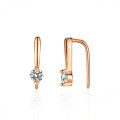 S925 Sterling Silver 10-Point Earrings Women's Simple Elegant Wedding Moissanite Gift Jewelry Cross-Border Wholesale-0-3