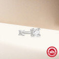 wholesale S925 Sterling Silver Single Diamond Studded Spiral Cartilage Ear Piercing Double-Sided Stackable Earrings-0-3