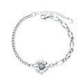 wholesale 925 Sterling Silver Daisy Bracelet for Women Trendy Ins Hip-Hop Punk Niche Sunflower Retro Internet-Famous Fashion Jewelry-0-4