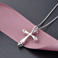 wholesale 925 Sterling Silver Cross Pendant Women'sIns Style Small and Unique High-end Fashion Temperament Personality Silver Pendant Wholesale-0-3