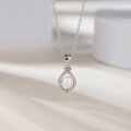 wholesale S925 Sterling Silver New Style Simple Women's Pendant Necklace with Freshwater Pearls Wholesale-0-0