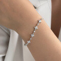 wholesale 925 Sterling Silver Douyin Live Popular Zircon Five-Flower Bracelet, Light Luxury High-End Minimalist Niche Design Hand Jewelry Wholesale-0-3