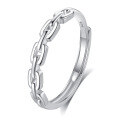 wholesale S925 Sterling Silver Original Design High-end Couple Rings Adjustable Plain Band Rings Valentine's Day Gift-0-111