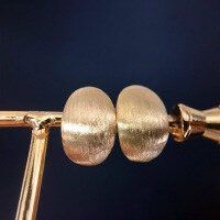 wholesale S925 Sterling Silver All-Over Red Elk Textured Arc Brushed Matte Minimalist Stud Earrings Gentle French Style Light Luxury Earrings Versatile-BE0060-Gold 925 Silver