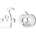 wholesale Sterling Silver S925 Women's Korean-style Fashion Easter Ghost Asymmetric Earrings Personality Pumpkin Ear Accessories E3509-0-4