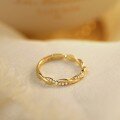 wholesale S925 silver new jewelry twist ring for women wedding band ring ins minimalist-0-2