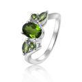 wholesale S925 Silver Design Sense Natural Tourmaline Gemstone Ring,-0-15