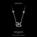 S925 Silver Cross-Border Wholesale Fairy Tale Moissanite Pony Necklace-0-4