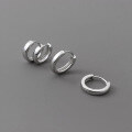 wholesale S925 silver short unisex elegant ear cuff, fashionable round geometric earrings M01768-0-1