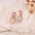 wholesale 14K rose gold, 9K yellow gold, 18K white gold with moissanite diamond earrings-0-3