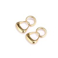 wholesale 925 Silver Cross-Border U-Shaped Ear Clasp Earrings for Women, Ins Stylish, Versatile, and Unique Small Fashion Accessories-xb1270-gold