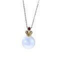 wholesale 925 Silver Zhuo Zhifan New 11mm Pearl Necklace Pendant for Women, Light Luxury Daily Fashion Style, Hot Seller in Europe and America-0-4