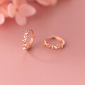 wholesale S925 Sterling Silver Women's Butterfly Ear Clasps Ins Style Niche Design Sweet Heart Cute Earrings M02832-0-3