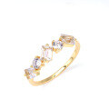 wholesale 14K gold-plated S925 silver geometric natural white crystal sparkling zircon ring Factory supply wholesale-0-0