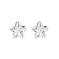 wholesale S925 Sterling Silver Fashion Minimalist Floral Pastoral Style Versatile Elegant Stud Earrings for Women-0-5