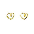 wholesale S925 Sterling Silver Hollow-Out Heart Line Ear Clasp Peach Heart Ins Minimalist Heart-Shaped Fresh Ear Loop M02330-0-4