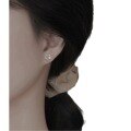 wholesale S925 Sterling Silver Single Diamond Hollow-Out Cat Stud Earrings Sweet and Cute Ins Style Small Ear Accessories M05175-0-2