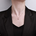 Gold-Plated 925 Sterling Silver Heart Pendant Necklace for Women-0-2