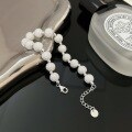 wholesale S925 Sterling Silver Textured Bead Cat Eye Bracelet for Women, New Trendy Versatile Small Batch Elaborate Hand Accessory-0-1