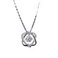 S925 Sterling Silver Moissanite Pendant Necklace with Hexagram Design-0-2
