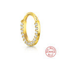 wholesale S925 Sterling Silver INS Trendy Ear Cartilage Piercing Jewelry with Rhinestones-0-4