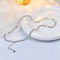 wholesale S925 Sterling Silver Shi's Home Quality Small Niche Hit Pearl Necklace for Women, Internet Famous Minimalist Design French Retro Collarbone Chain-0-2