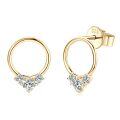 S925 Sterling Silver D-color Moissanite Bow Earrings-0-39