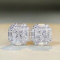 wholesale S925 Sterling Silver Exaggerated Gemstone Colored Jewelry Ice-Cut Zircon Stud Earrings Wholesale for Women-0-3