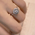 wholesale S925 Silver 1-Carat High-Carbon Diamond Exquisite Full Diamond Micro-Set Ring, ZHUO ZHI FAN Jewelry New-0-3