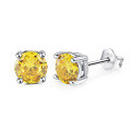 wholesale S925 Sterling Silver Zodiac Birthstone Zircon Stud Earrings, Cross-Border Bestseller, Direct from Manufacturer-0-18