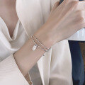 wholesale S925 Sterling Silver FashionCross-Border Double-Layer Stackable Wearable Lucky Bracelet InsTrendy Design-0-3