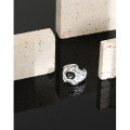 wholesale S925 Sterling Silver 369 Korean Version Ins Trendy Design Asymmetrical Concave-Convex Surface Openwork Textured Open Ring-0-1