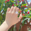 S925 Sterling Silver Geometric Rectangle Zircon Ring, Final Sale with Free Shipping-0-2