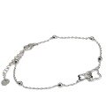wholesale S925 Sterling Silver Four-Leaf Clover Bracelet for Women, Handmade, Forest Style, Fresh and Sweet, Minimalist, for Students and Best Friends, Dainty Hand Accessory, Non-Tarnish-0-4