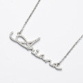 wholesale Metal material, new customized personalized zircon inlaid small and advanced sense name necklace, European and American INS style luxury-0-2