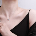 925 Silver D Color Moissanite Star Necklace-0-2