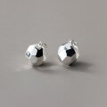 wholesale S925 Sterling Silver Exquisite Minimalist Niche Geometric Faceted Polyhedron Sphere Ear Clasp M06599-0-0