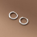 wholesale S925 Sterling Silver Brushed Round Ear Cuff Minimalist Niche Design Elegant Earrings for Women M04055-0-2