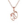 wholesale 14K Rose Gold, 9K Gold, 18K Yellow Gold, AU750 Women's Diamond Pendants, Moissanite Jewelry Direct Wholesale-0-4