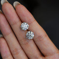 S925 2025 New Six-Prong 11mm Moissanite Stud Earrings-0-2