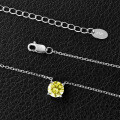 S925 Sterling Silver Zircon Necklace, Minimalist and Luxurious Pendant-0-2
