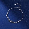 wholesale 925 Sterling Silver Sweetheart Bow Bracelet for Women, Fashionable and Luxurious Niche Design, Exquisite and High-End Hand Accessory-0-3