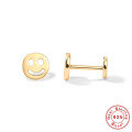 wholesale S925 Sterling Silver Rhinestone Evil Eye Flat Threaded Cartilage Ear Stud, Small Snake Smiley Ear Crawler-0-11