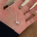 wholesale S925 Sterling Silver Lucky Bag Pendant Necklace for Women, New Arrival, Neo-Chinese Style, Minimalist and Fashionable Vintage Collarbone Chain with a Premium Feel-0-5