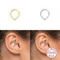 wholesale S925 Sterling Silver Rhinestone Nose Ring, Cross-border Hot-selling Single Stud Ear Cartilage Piercing-0-1