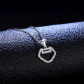 S925 Sterling Silver Forbidden City Longevity Locket Moissanite Necklace Pendant-0-1